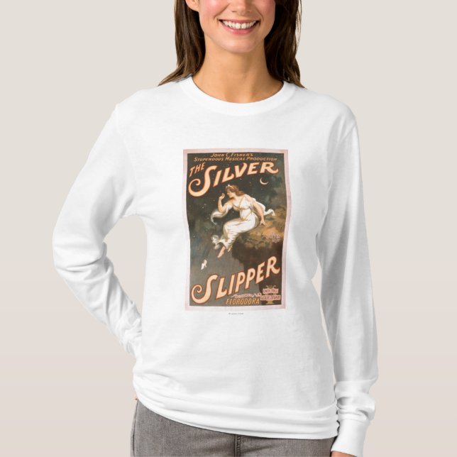 Das silberne Pantoffel-musikalisches T-Shirt (Vorderseite)