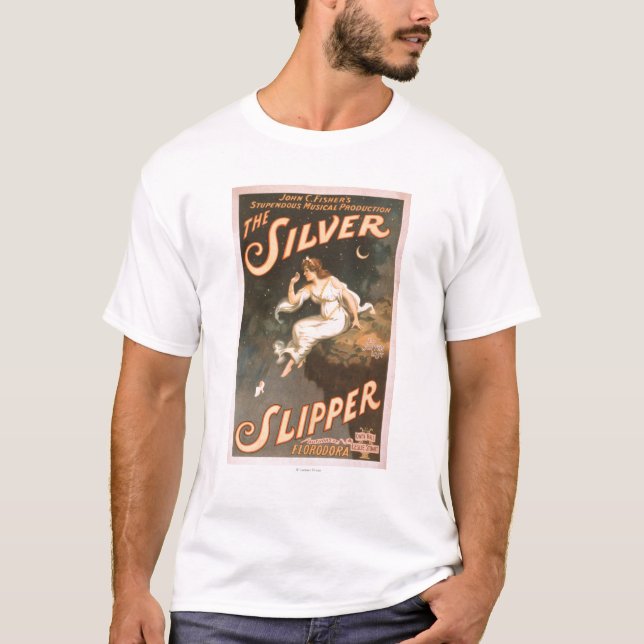 Das silberne Pantoffel-musikalisches T-Shirt (Vorderseite)