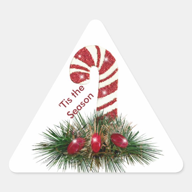 'Das sind die Aufkleber für das Candy Cane Dreieck (Vorderseite)