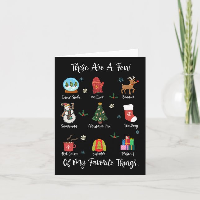 Das sind ein paar meiner Lieblingsthemen Karte (Vorderseite)