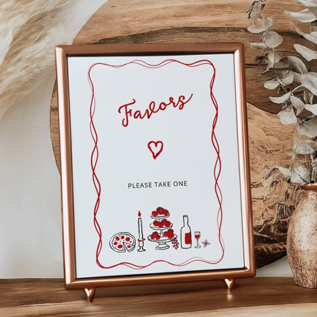 Das sind mehr italienische Red Brautparty Favors Poster (Von Creator hochgeladen)