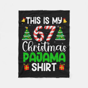 Das sind meine 67 Weihnachts-Pyjamas Lustiges Six  Fleecedecke