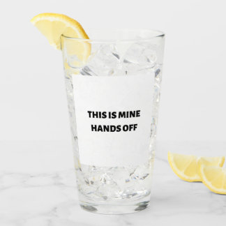 Das sind meine Hände weg Glas