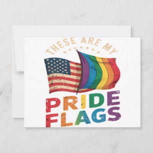 Das sind meine Pride-Flaggen US-Flagge LGBT-Stolz Einladung