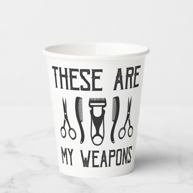 Das sind meine Waffen Pappbecher (Links)