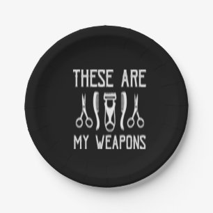 das sind meine Waffen Pappteller