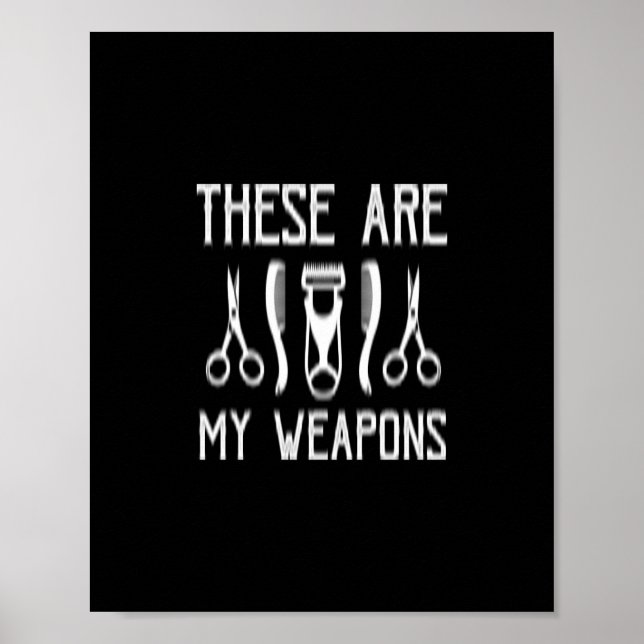 das sind meine Waffen Poster (Vorne)