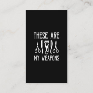 das sind meine Waffen Visitenkarte