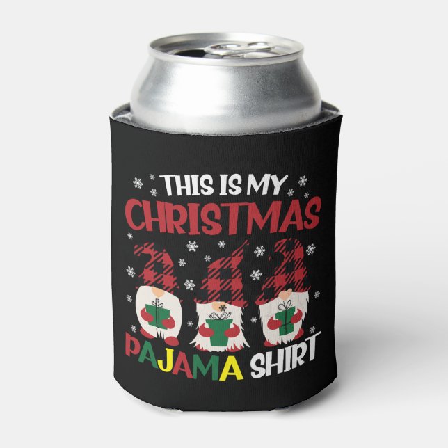 Das sind meine Weihnachts-Pajama-Shirt-Familiengno Dosenkühler (Kanne Vorderseite)