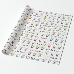 Das sind Triplets! Unisex, Baby Geschenkwrap Geschenkpapier
