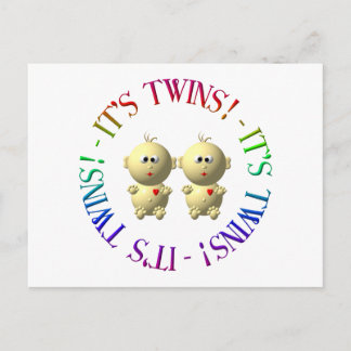 Das sind Zwillinge! Postkarte