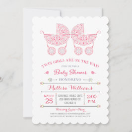 Das sind Zwillingsmädchen! Einladung von Twins Bab