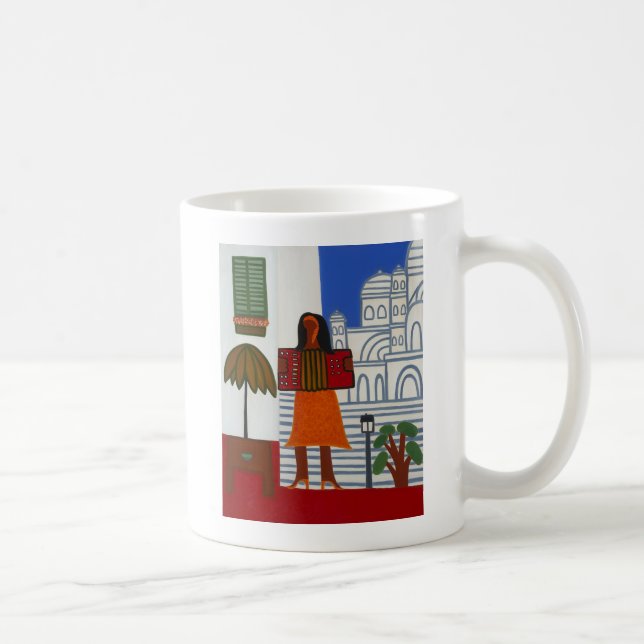 Das Sinti und Roma-Mädchen vor Sacre Coeur 2006 Kaffeetasse (Rechts)