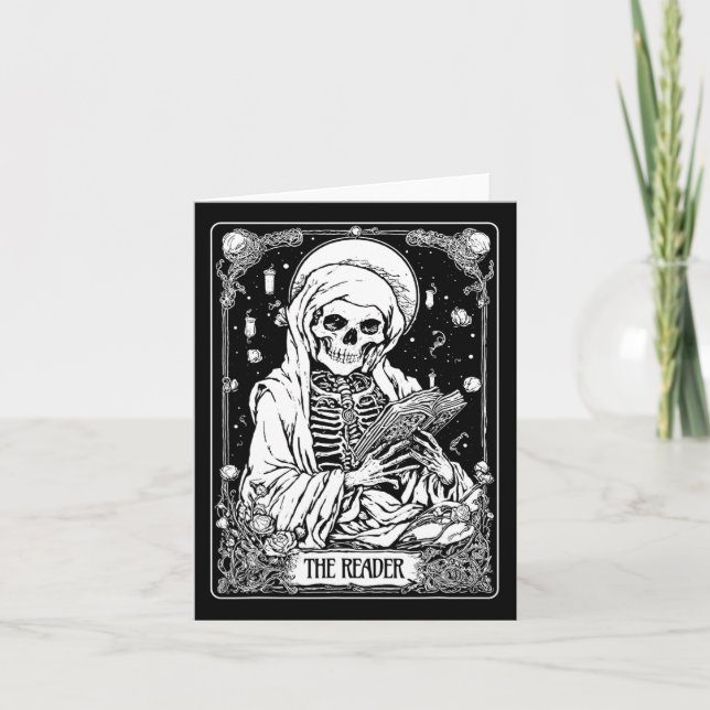 Das Skelett der Reader-Tarot-Karte Bookween S Karte (Vorderseite)