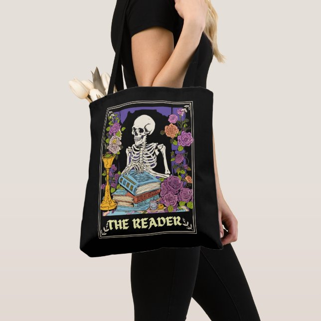 Das Skelett der Reader-Tarot-Karte Tasche (Von Nahem)