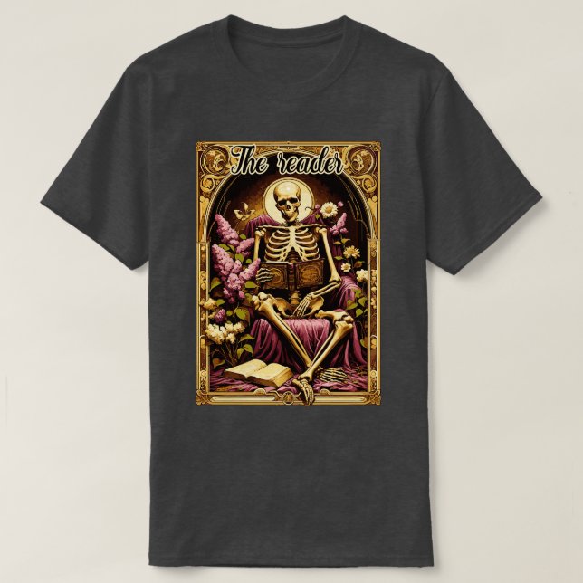 Das Skelett des Tarots T-Shirt (Design vorne)