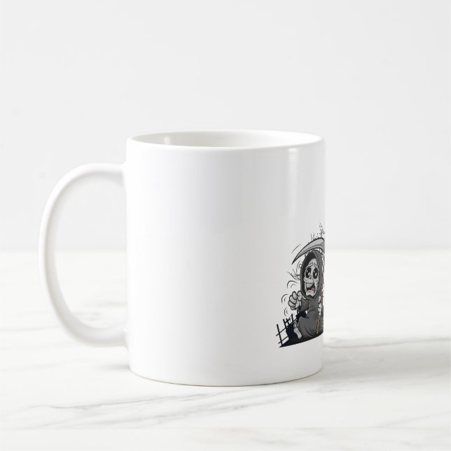 Das Skelett und die Corpse Bride. Kaffeetasse (Links)