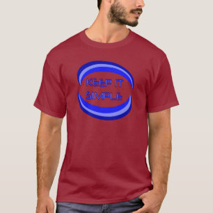 Das Slogan für die Erholung in Blau behalten T-Shirt