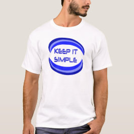 Das Slogan für die Erholung in Blau behalten T-Shirt