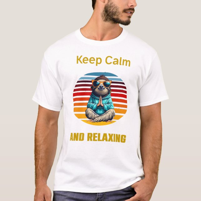 Das Sloth Life verkörpern: die Ruhe des Slo Gelass T-Shirt (Vorderseite)