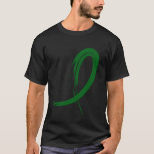 Das Smaragdgrün-Band A4 der Leberkrankheit T-Shirt