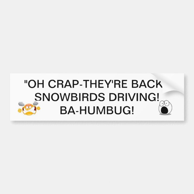 DAS SNOWBIRDS-HINTERE FAHREN GEHT DORT DIE STOSS AUTOAUFKLEBER (Vorne)