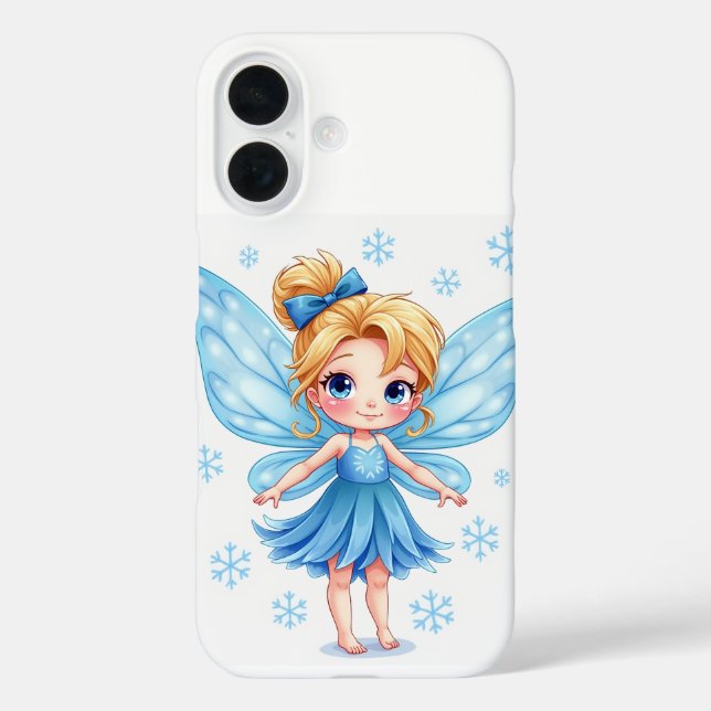 Das Snowflake-Fee iPhone 16 Hüllen (Rückseite)