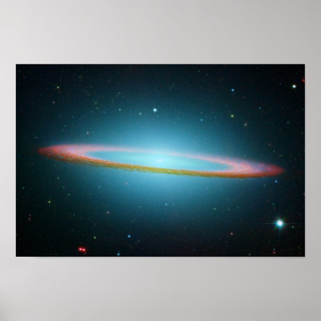 Das Sombrero Galaxy Poster (Vorne)