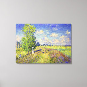 Das Sommer-Mohnblumen-Feld, durch Claude Monet Leinwanddruck
