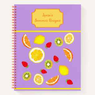 Das Sommerkochbuch - farbenfrohe Sommerfrüchte Notizbuch