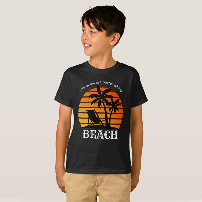Das Sommerurlaubsleben am Strand ist immer besser T-Shirt (Vorne ganz)