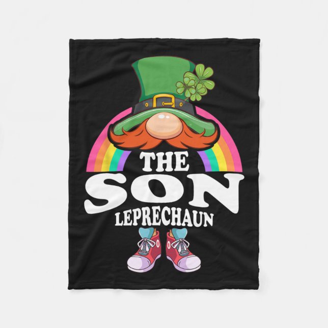 Das Son Leprechaun St Patricks Day-Kostüm Fleecedecke (Vorderseite)