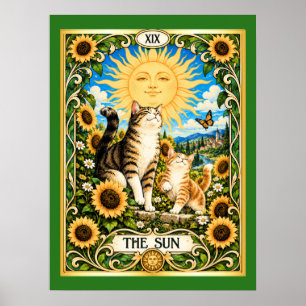Das Sonnenkatzen Tarot - Freude und Überfluss Poster