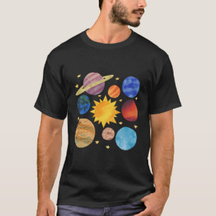 Das Sonnensystem Galaxy Weltraumplanets T-Shirt