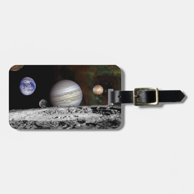 Das Sonnensystem Gepäckanhänger (Vorderseite horizontal)