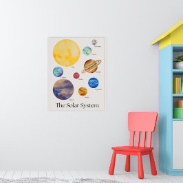 Das Sonnensystem Kid's Lernen 24"x30" Poster