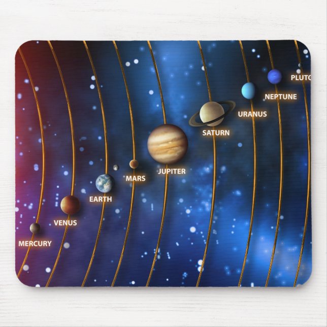 Das Sonnensystem Mousepad (Vorne)