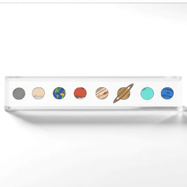 Das Sonnensystem Namensplakette