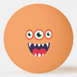 Das sonnige 3-Mit Augen Niedliche Monster. Tischtennisball