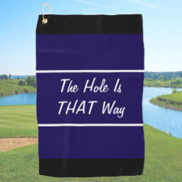 Das sonnige blaue Loch ist das ideale Geschenk für Golfhandtuch