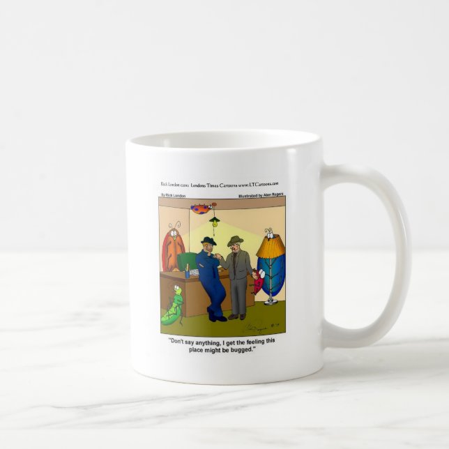Das sonnige geplagte Polizeiquartier gibt T-Shirts Kaffeetasse (Rechts)