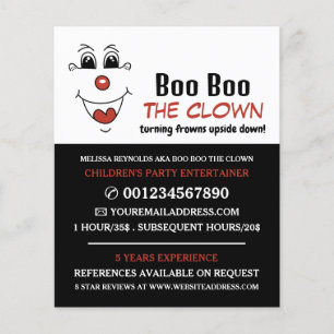 Das sonnige Gesicht, der Kinderunterhalter, Clownw Flyer