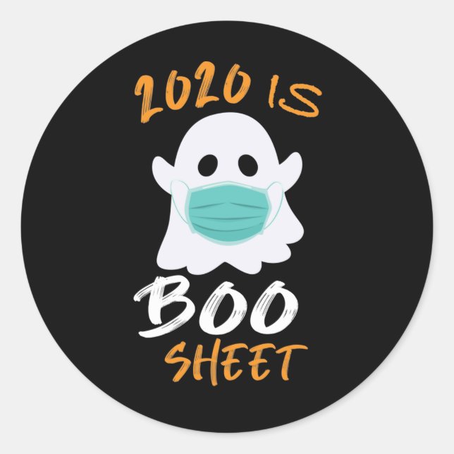 Das sonnige Halloween 2020 ist ein Bootschild Runder Aufkleber (Vorderseite)