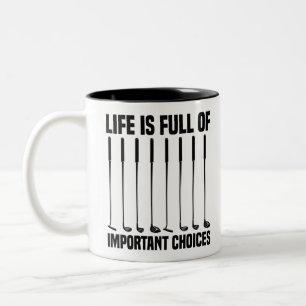 Das sonnige Leben ist voller wichtiger Möglichkeit Zweifarbige Tasse