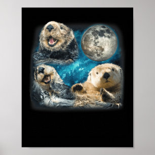 Das sonnige Meer wird mit dem Mamma-Tier für Fam. Poster