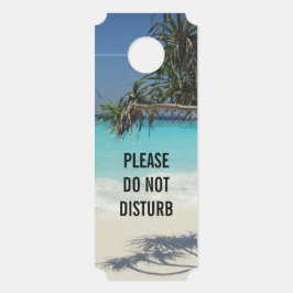 Das sonnige tropische Strandparadies darf nicht ge Türanhänger