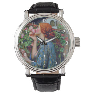 Das Soul der Rose, John William Waterhouse Armbanduhr