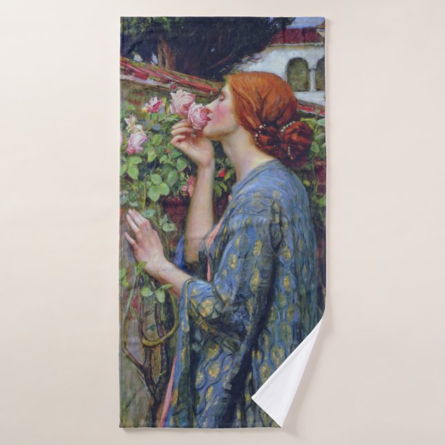 Das Soul der Rose, John William Waterhouse Badehandtuch (Badehandtuch)