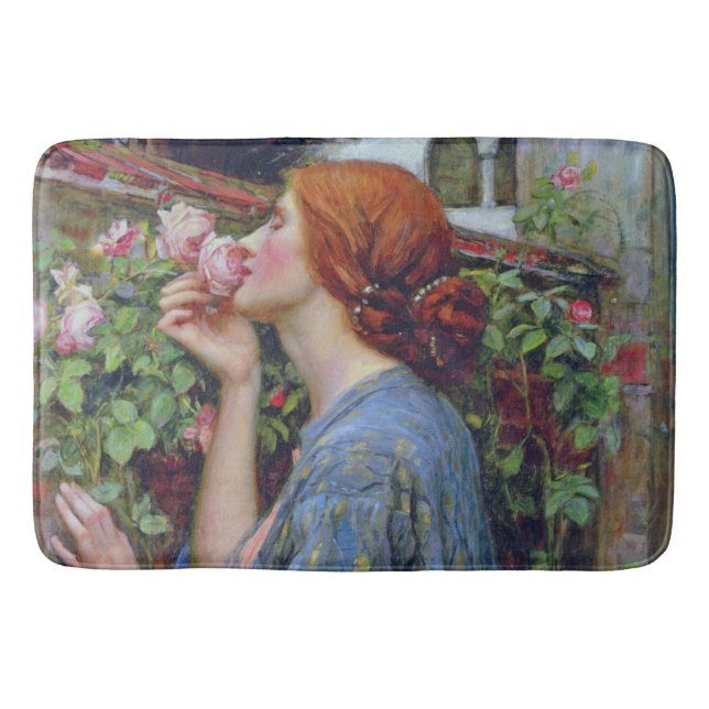 Das Soul der Rose, John William Waterhouse Badematte (Vorderseite)