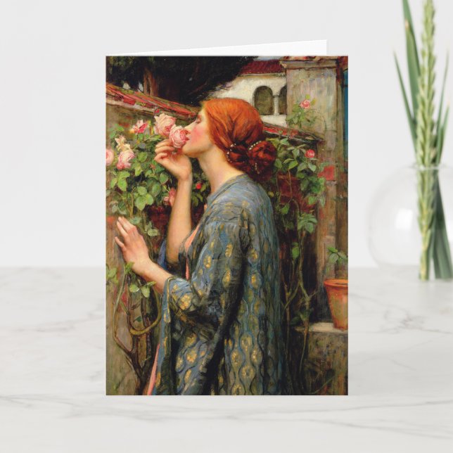 Das Soul der Rose - John William Waterhouse Karte (Vorderseite)